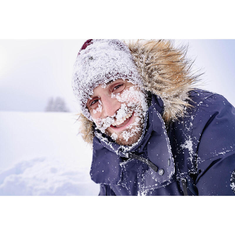 Geacă Parka Iarnă Impermeabilă Drumeție pe zăpadă SH900 -20°C Albastru Bărbați