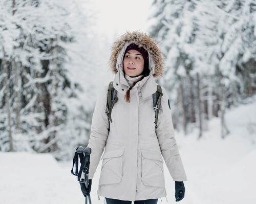 Parka d’hiver de randonnée imperméable femme SH900 -20°C