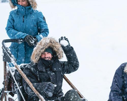 Parka d’hiver de randonnée imperméable homme SH900 -20°C