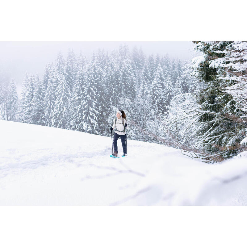 Winterschuhe Damen warm wasserdicht Winterwandern - SH500 Mountain schwarz