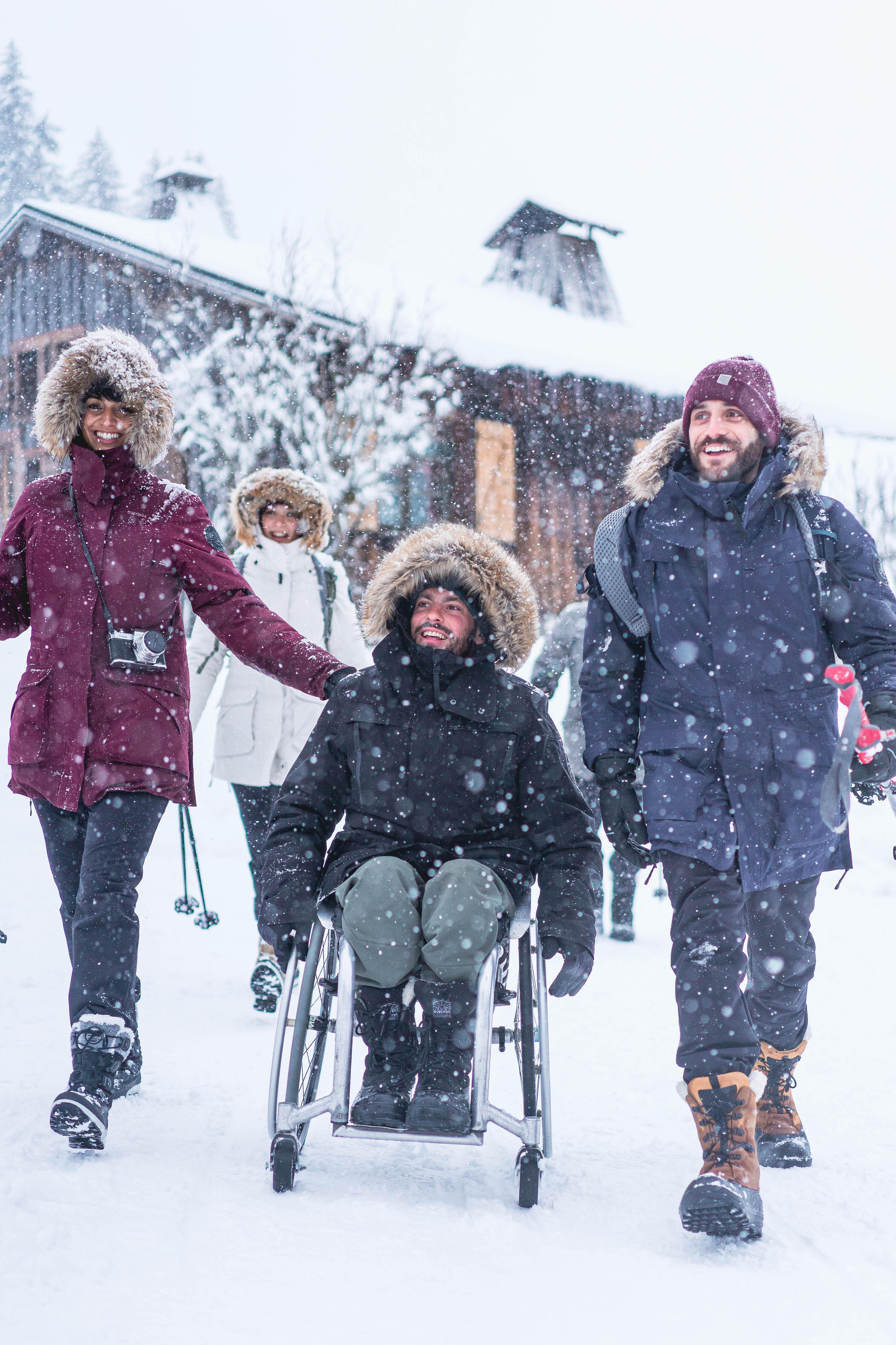 Winterjacke Parka Herren warm bis -20°C wasserdicht – NH900 blau 11/13