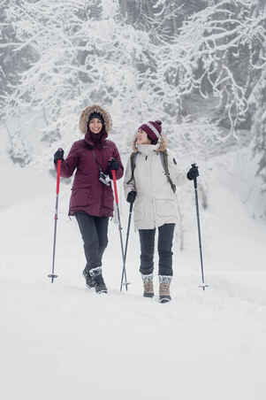 WOMEN'S WARM WATER-REPELLENT SNOW HIKING Pants - SH500 MOUNTAIN