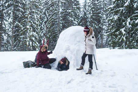 WOMEN'S WARM WATER-REPELLENT SNOW HIKING TROUSERS - SH500 MOUNTAIN