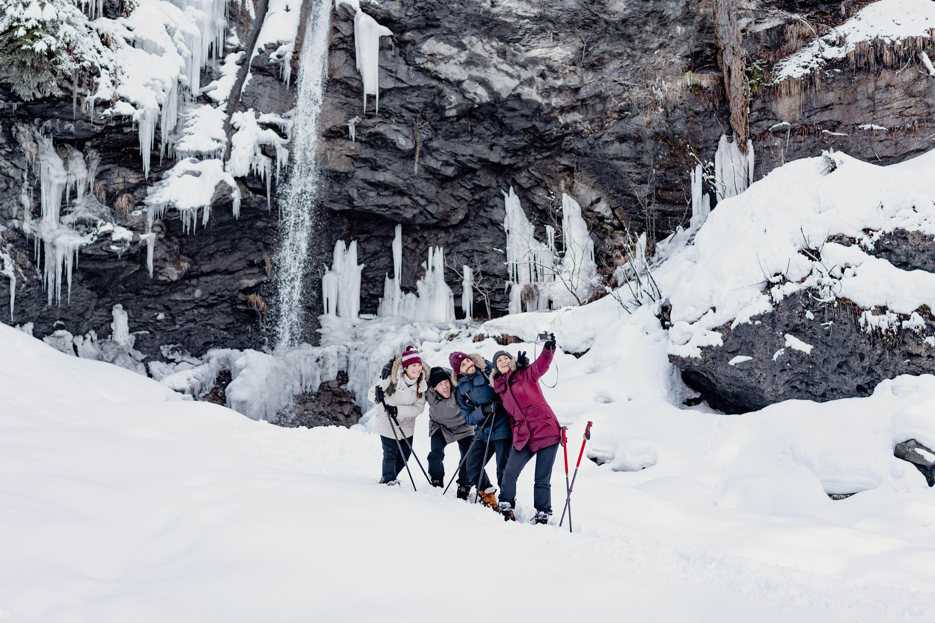 Warme wasserabweisende Damen-Wanderhose SH500, Schwarz 13/14