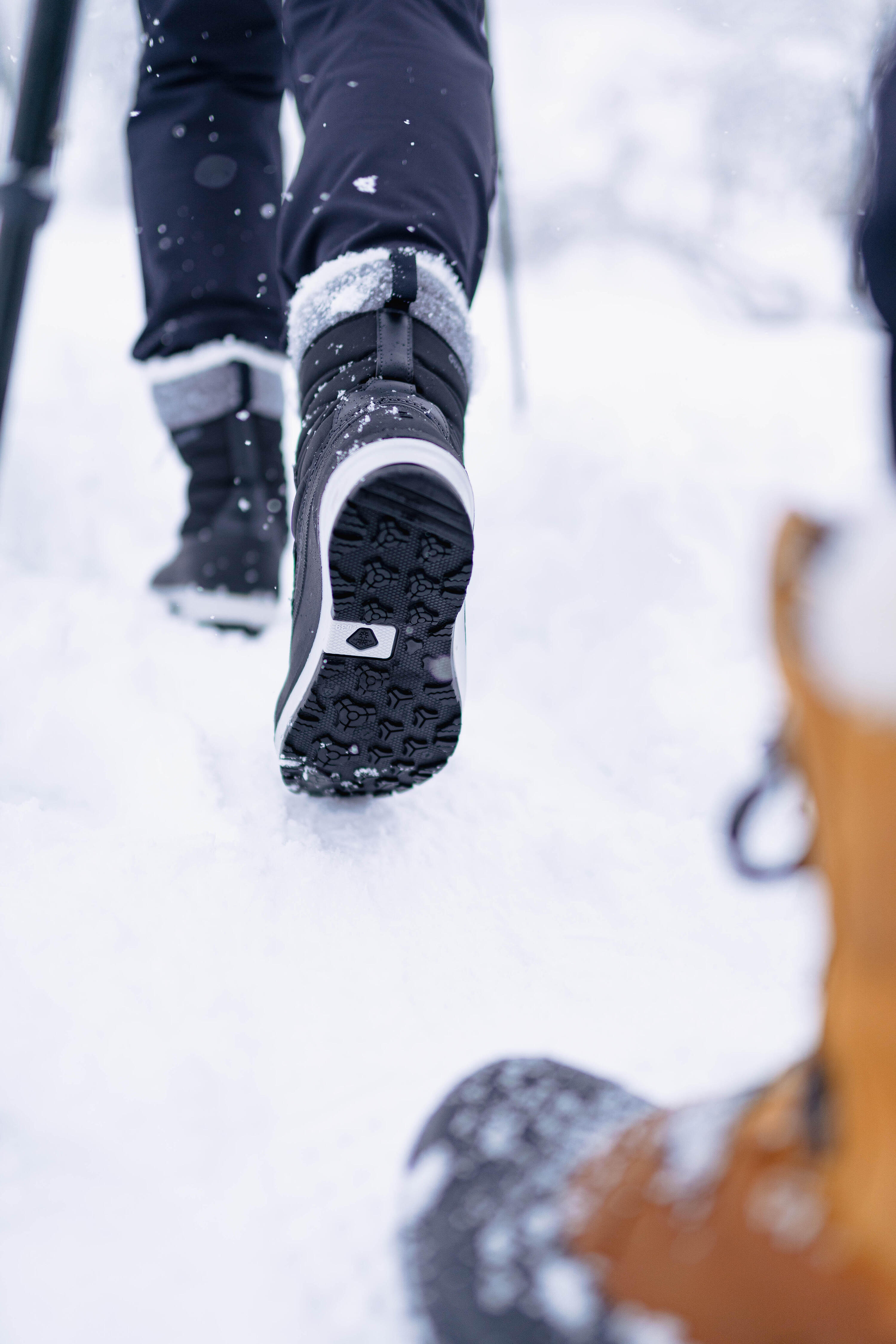 Women's waterproof warm snow boots - SH500 high boot  3/7