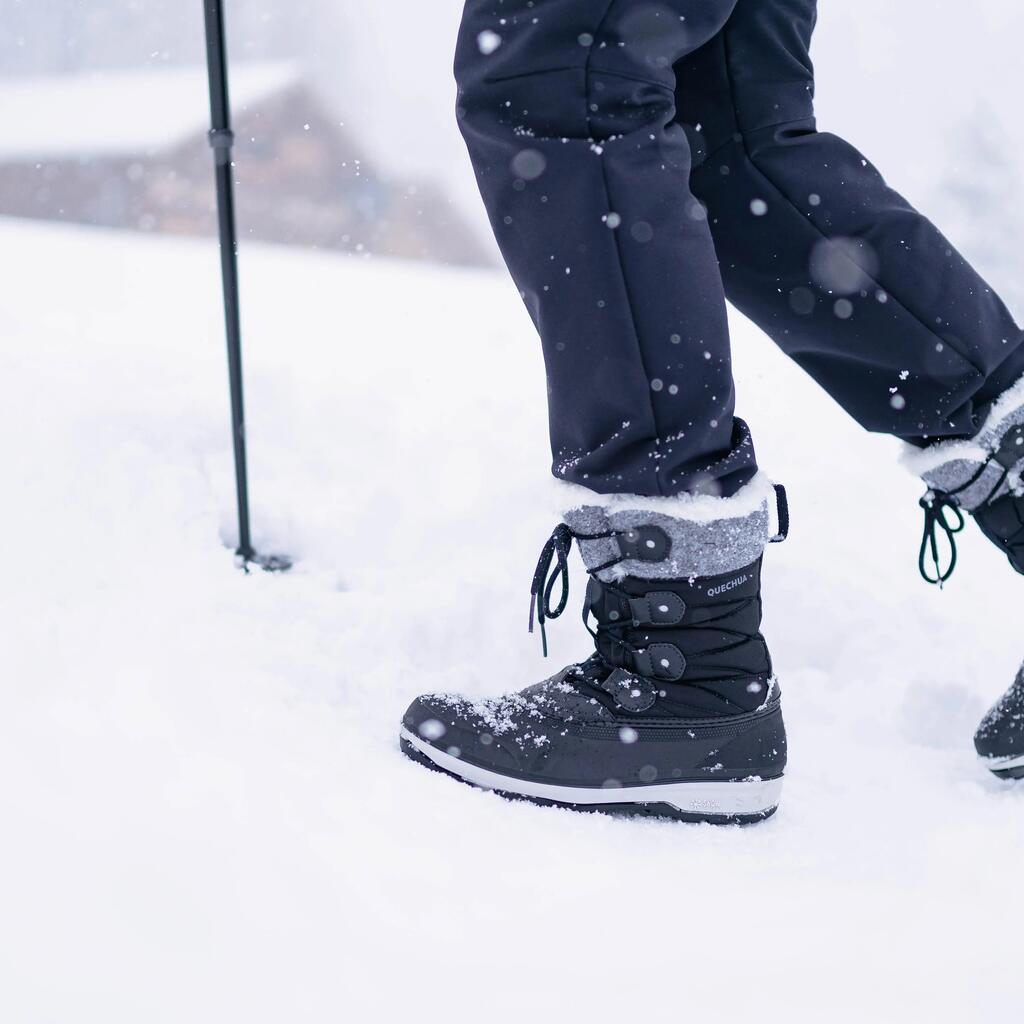 Women's waterproof warm snow boots - SH500 high boot 