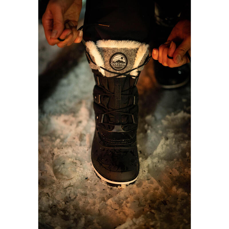 Bottes de neige chaudes imperméables - sh500 hautes sabot - femme