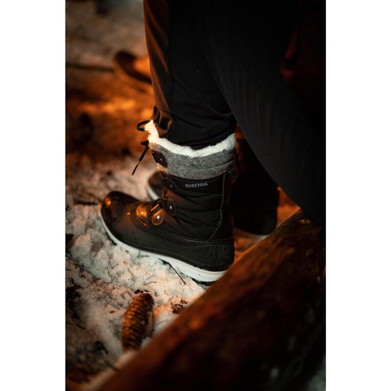 Bottes de neige chaudes imperméables - sh500 hautes sabot - femme