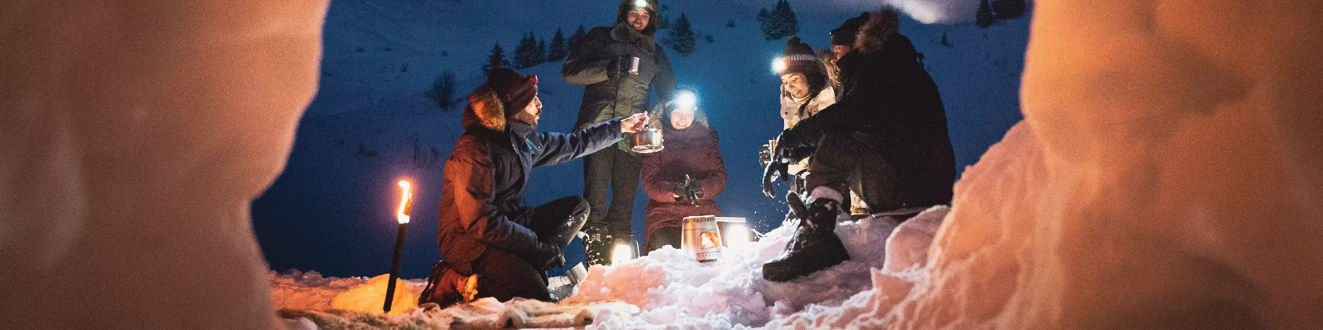 Bivouac de nuit dans un igloo © Bivouac de nuit dans un igloo