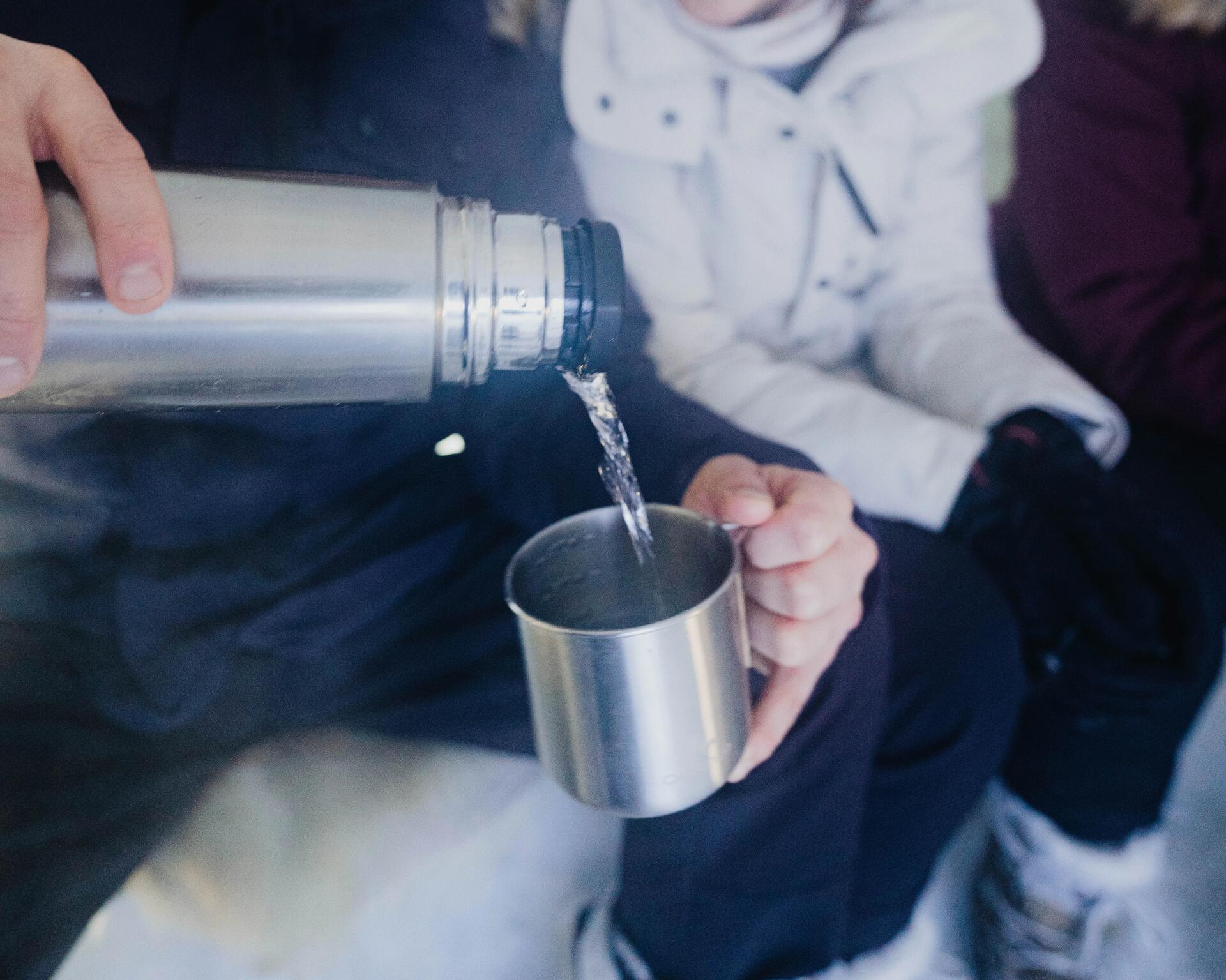 SERVICE A THE,--Tasse à Café Avec Poignée En Acier Inoxydable De 480ml, Tasse De Voyage, Camping