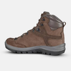 MEN'S WATERPROOF LEATHER HIGH TREKKING BOOTS - MT500