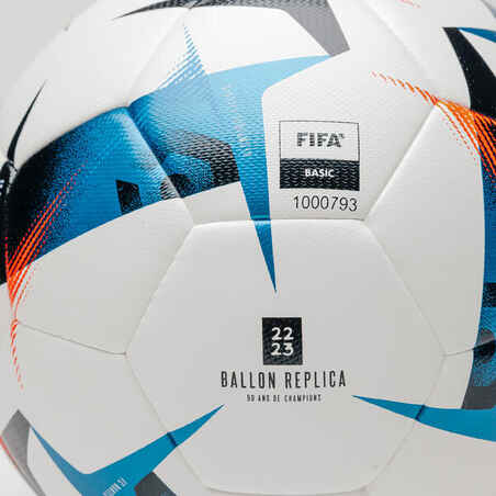 كرة League 1 FIFA الرسمية الهجينة المقلدة الأساسية 2022-2023 ، مقاس S5 - أزرق