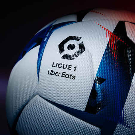 Oficialus „Uber Eats Ligue 1“ rungtynių kamuolys, 2022 m., su dėžute, mėlynas