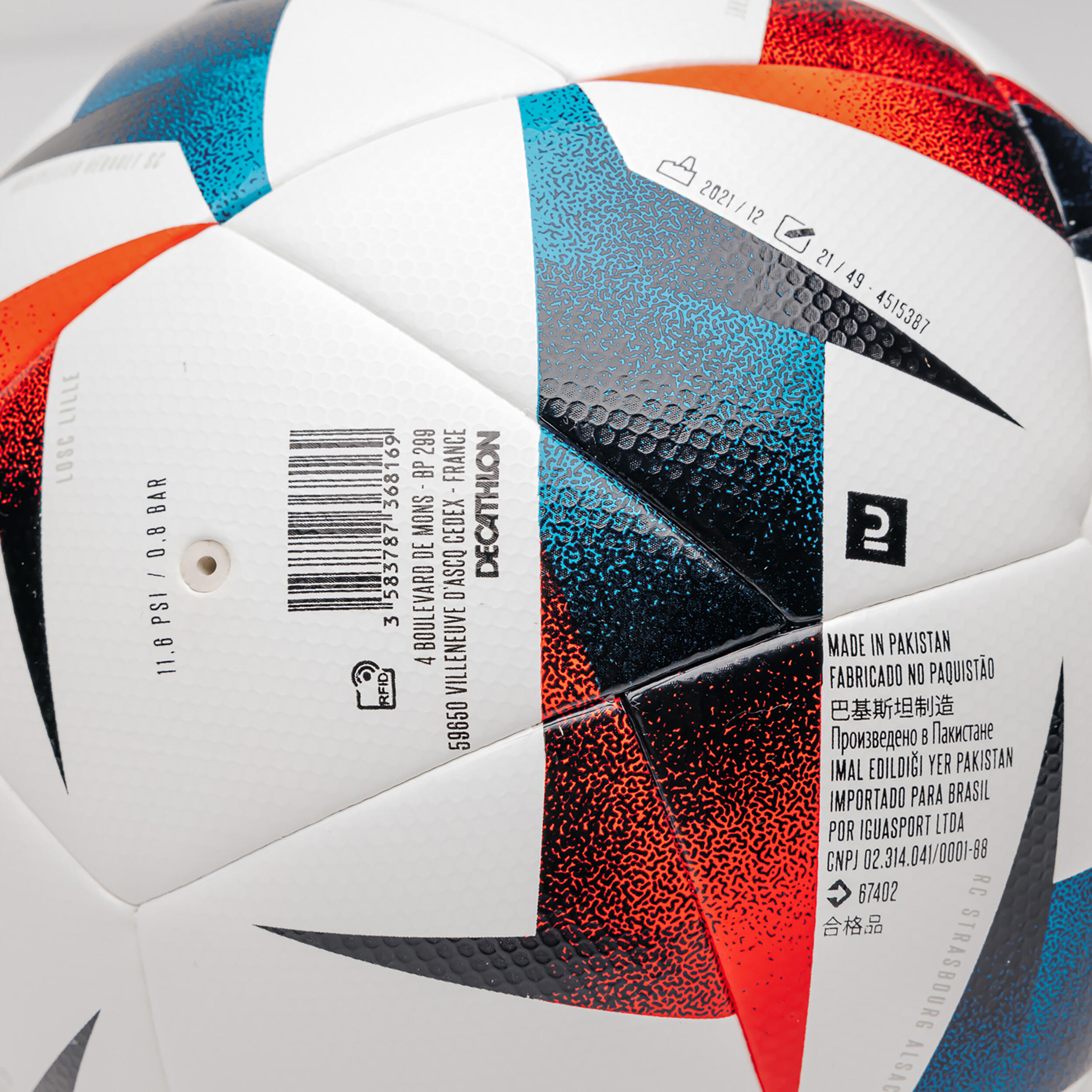 Pallone calcio ufficiale Replica LIGUE 1 UBER EATS FIFA ibrido