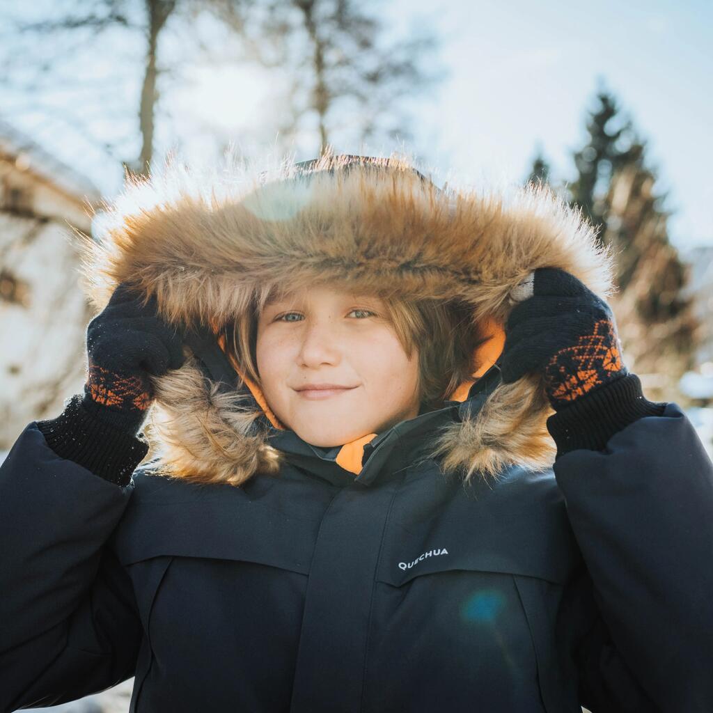 KIDS’ WARM AND WATERPROOF HIKING JACKET - SH100 -6.5°C - 7-15 YEARS