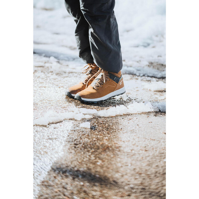 Çocuk Su Geçirmez Outdoor Deri Kar Botu - Kahverengi - 35 / 38 - SH500