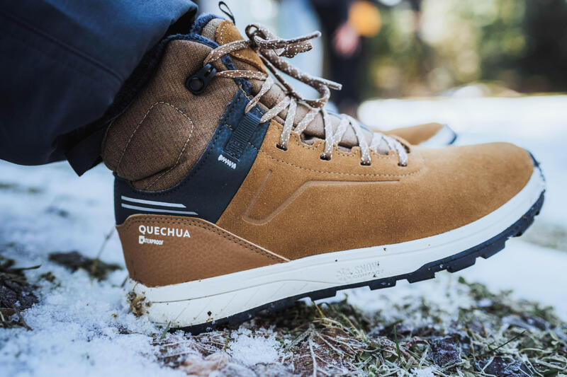 Çocuk Su Geçirmez Outdoor Deri Kar Botu - Kahverengi - 35 / 38 - SH500