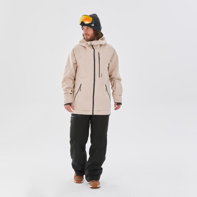男款滑雪外套 FR500－粉色