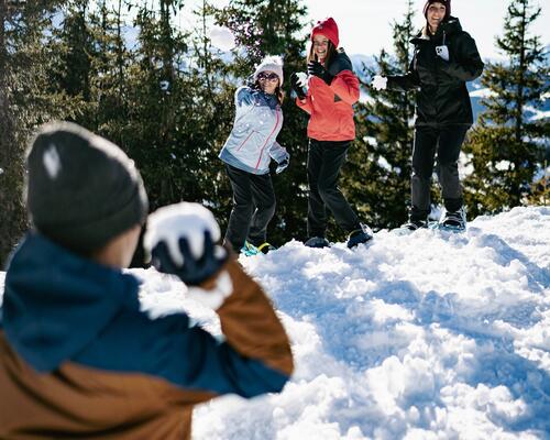 Snowmen and snowball fights have fun!