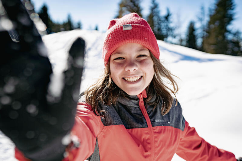 Kurtka turystyczna dla dzieci wodoodporna Quechua SH100 X-Warm -3°C