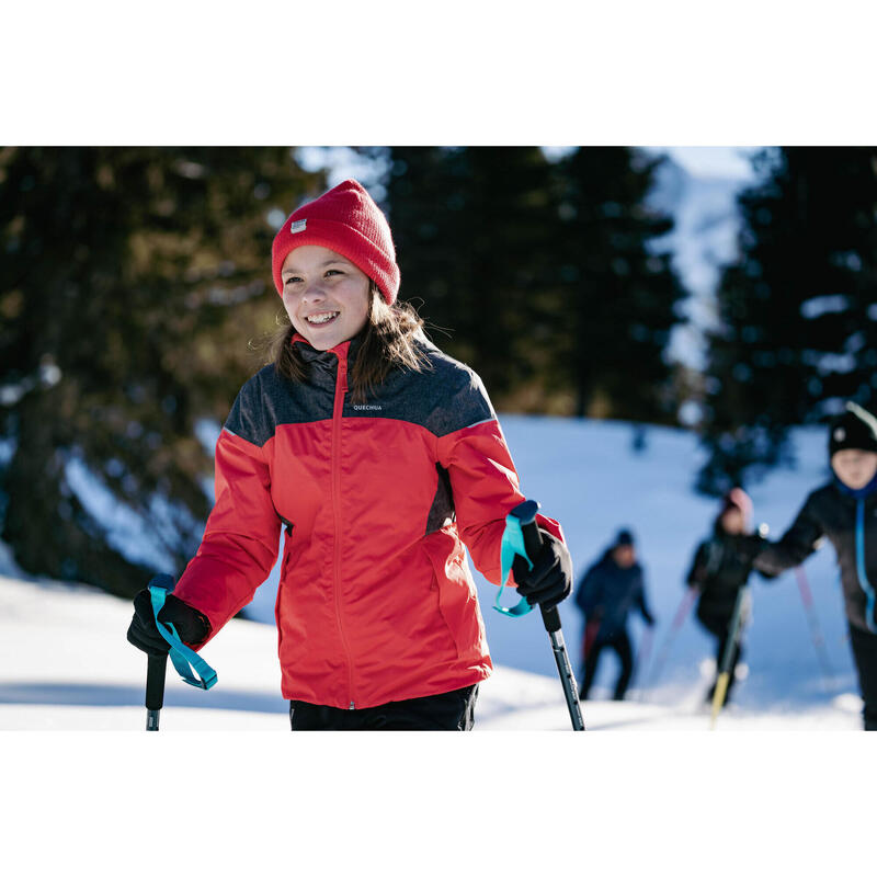 VESTE HIVER IMPERMÉABLE DE RANDONNÉE - SH100 X-WARM -3°C - ENFANT 7 - 15 ANS