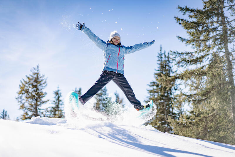 Touchscreen handschoenen voor wandelen SH500 mountain stretch kinderen 6-14 jaar