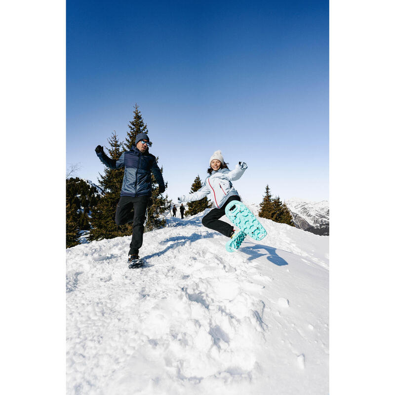 Giacca montagna bambina SH500 MOUNTAIN 3in1 azzurra | -10°