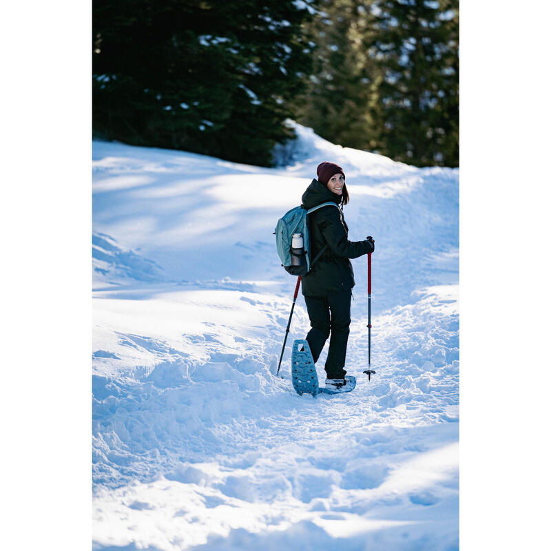 Wanderhose Damen warm wasserabweisend Winterwandern - SH500 Mountain schwarz