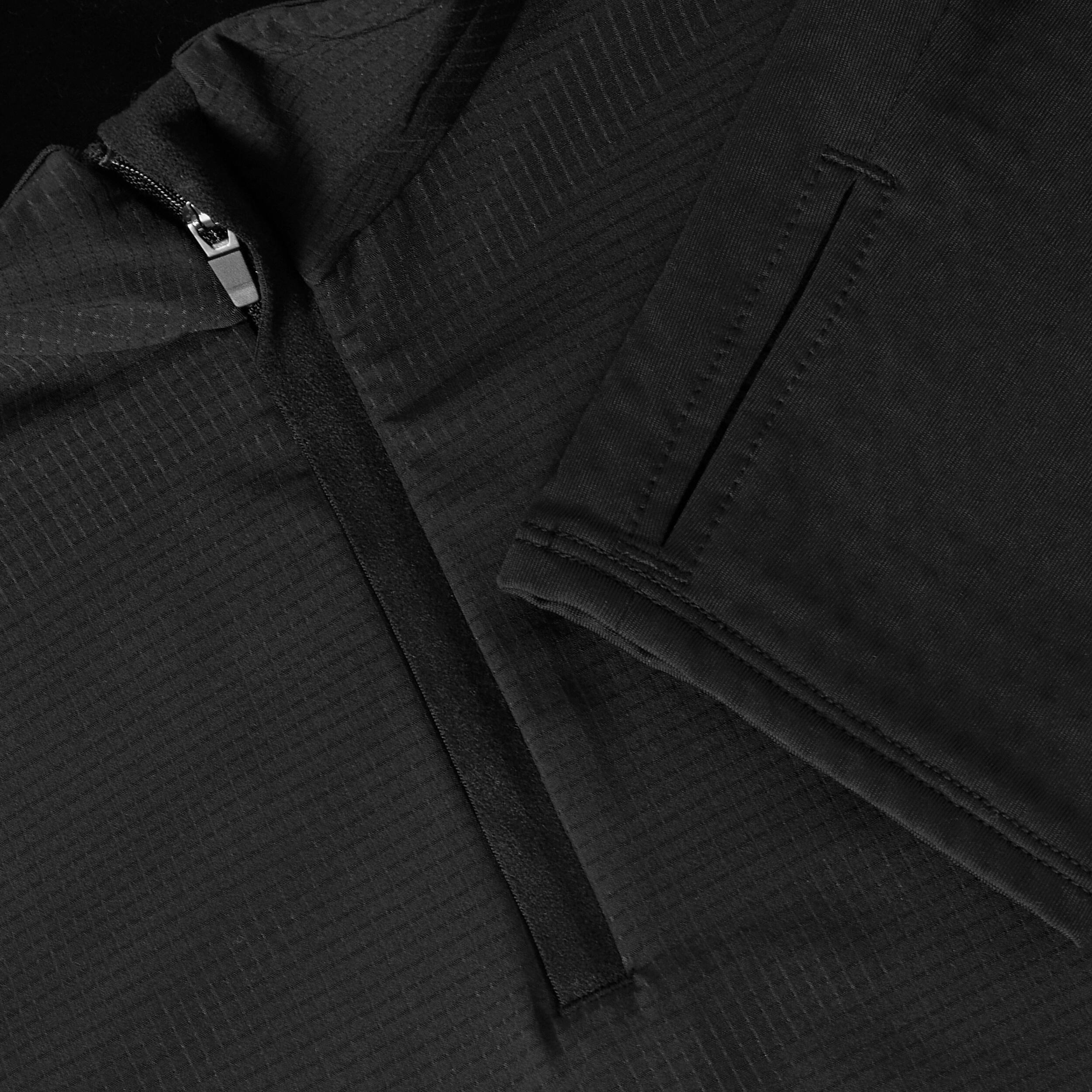 Men's Long-Sleeved Running Shirt - Warm 500 Black - smoked black ...