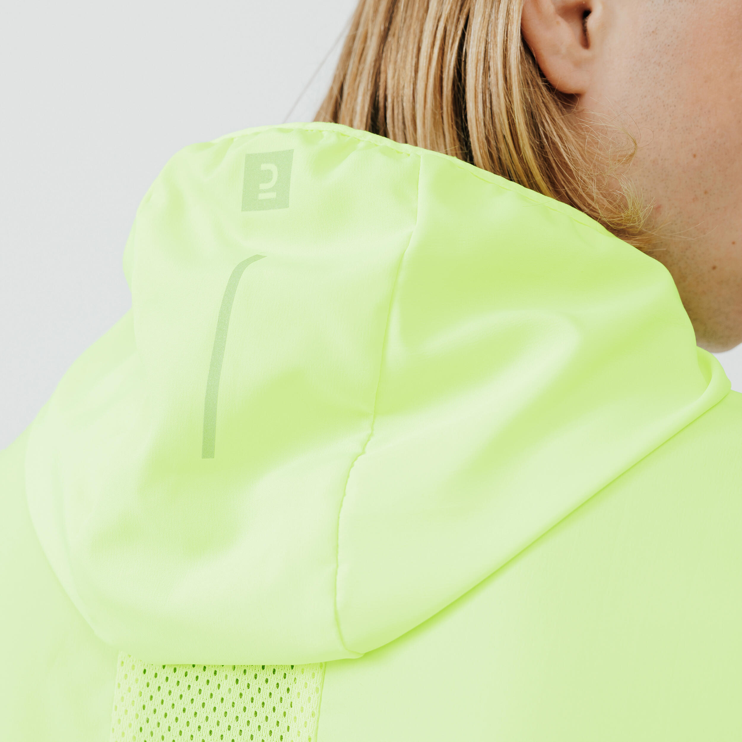 Run Wind Men's Running Wind Jacket - neon yellow 3/8