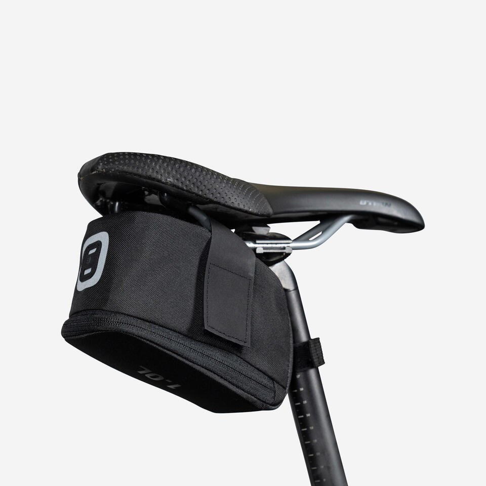 Sacoche De Selle Vélo Olife Obag Avec Tirette Maratac Glow - Gris - Occasion Bon état