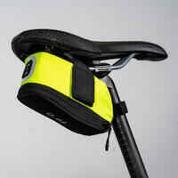 Bolsa sillín bicicleta 0,6 L Easy M amarillo fluor