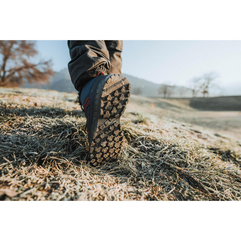 Warme waterdichte wandelschoenen voor kinderen SH100 klittenband maat 24-34