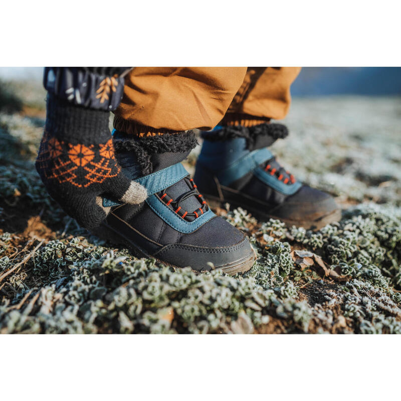 Botas de nieve y apreski impermeable con velcro Niños 24-34 Quechua SH100