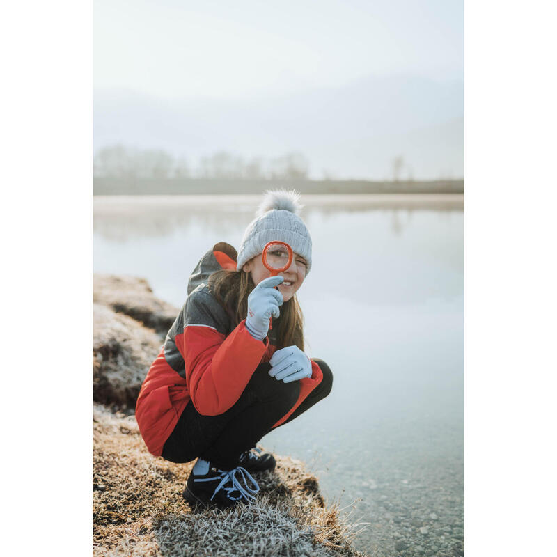 Scarpe trekking bambino SH100 lacci celesti | dal 35 al 38