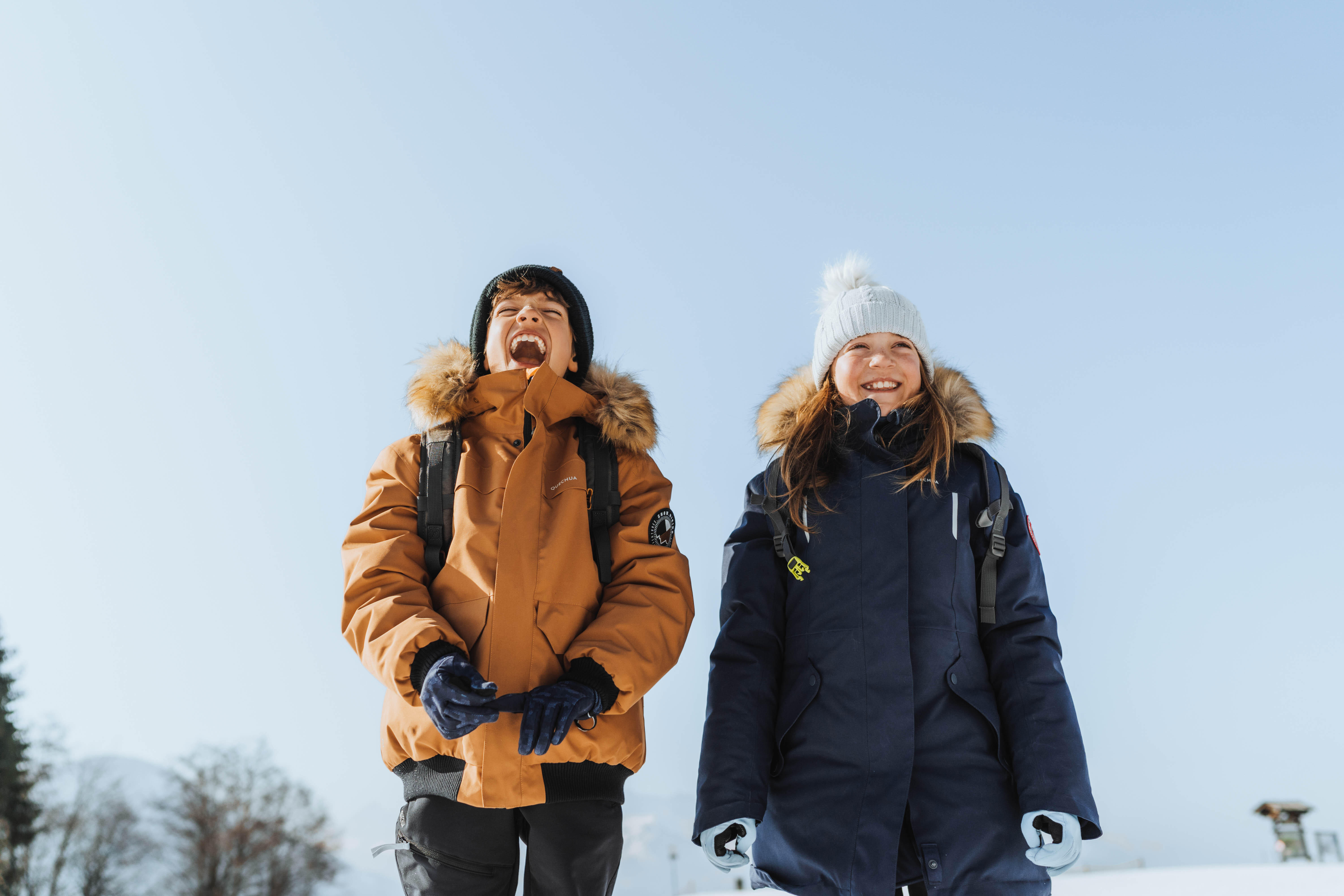 Kids' Waterproof Winter Jacket - SH 900 Navy Blue - Navy blue