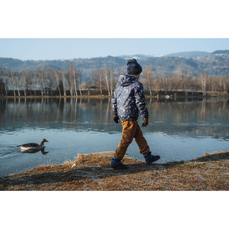 Pantalon chaud et déperlant de randonnée  enfant 2-6 ans, NH100 camel