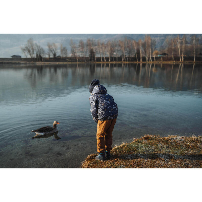 CHAQUETA INVIERNO IMPERMEABLE DE SENDERISMO - SH100 - NIÑOS 2 - 6 AÑOS 