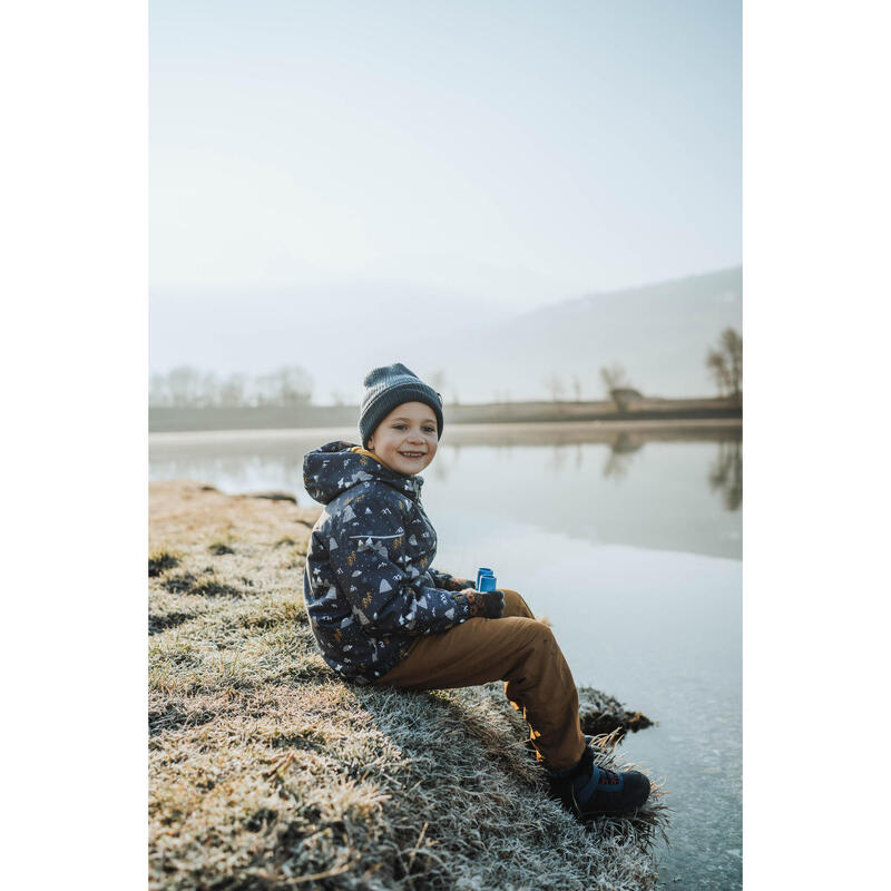 Erkek Çocuk Su Geçirmez Kışlık Mont/Kar Montu - 2/6 Yaş - Lacivert - SH100 - 0°C