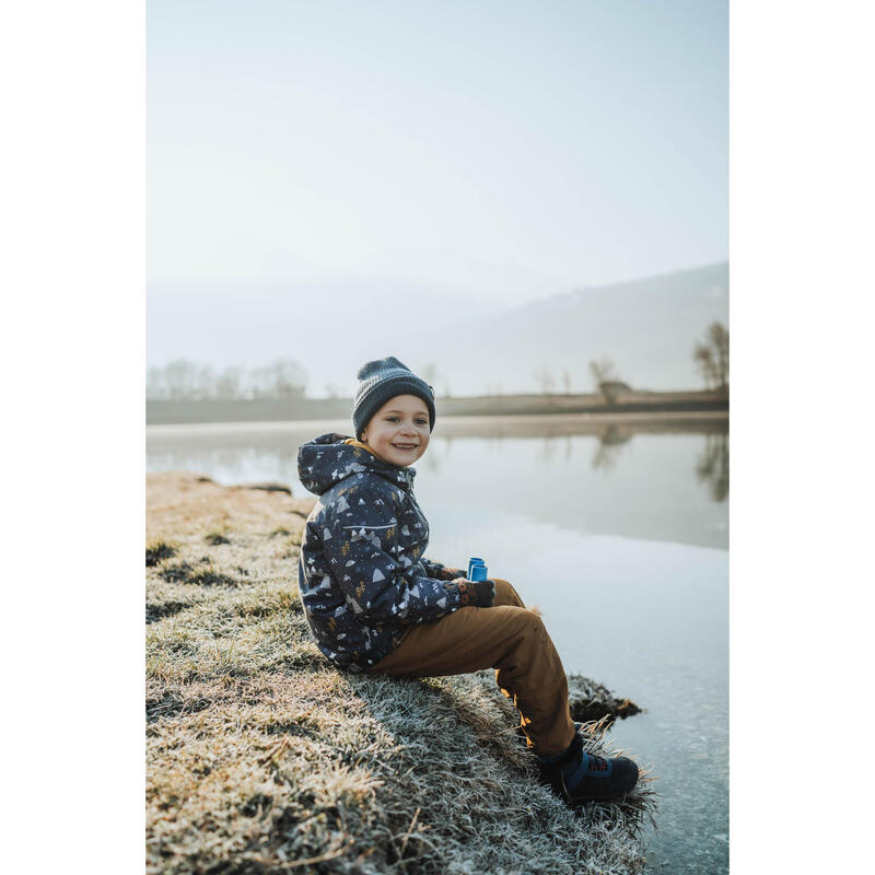 Pantalon chaud et déperlant de randonnée  enfant 2-6 ans, NH100 camel