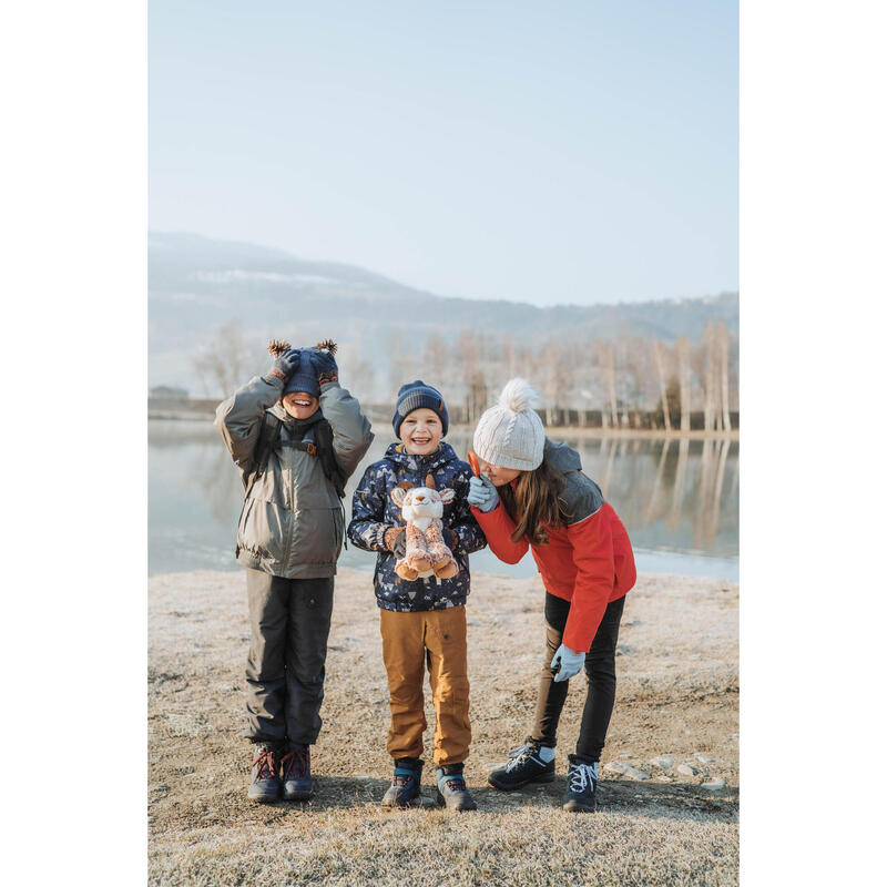 Gyerek téli túrabakancs, fűzős, vízhatlan, meleg, 35-38-as méret - SH100 