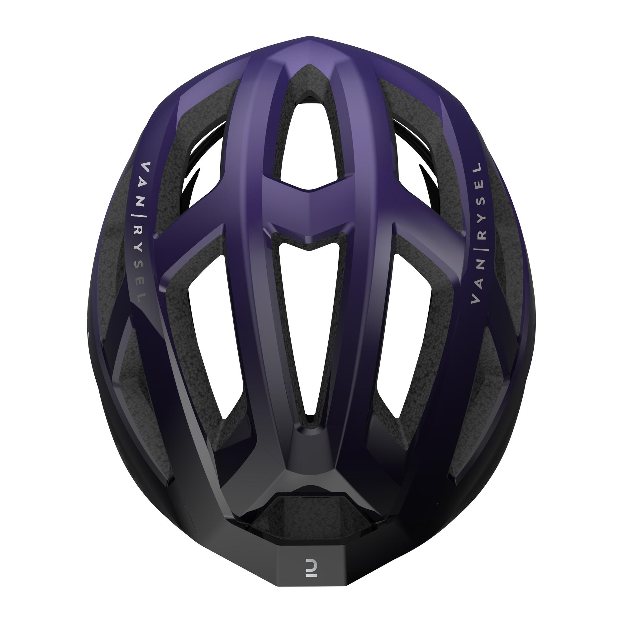 VAN RYSEL Cycling Helmet Racer - Purple/Black