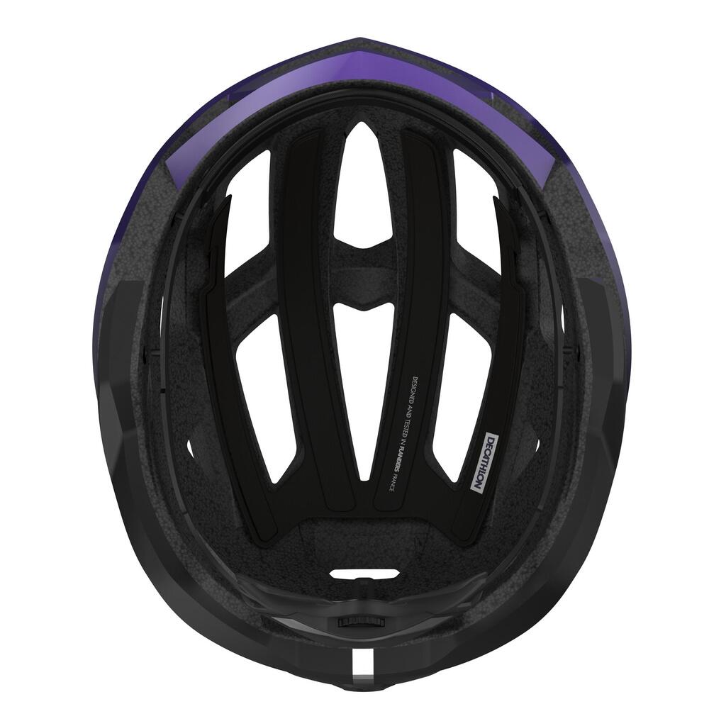 Fahrradhelm Racer lila/schwarz 
