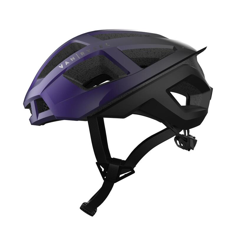 Cyklistická helma Racer fialovo-černá 