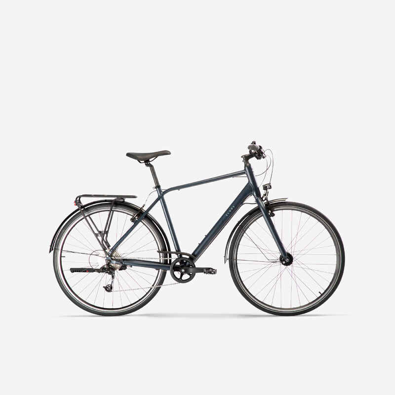 City Bike Elops 500 Step-Over - Grey