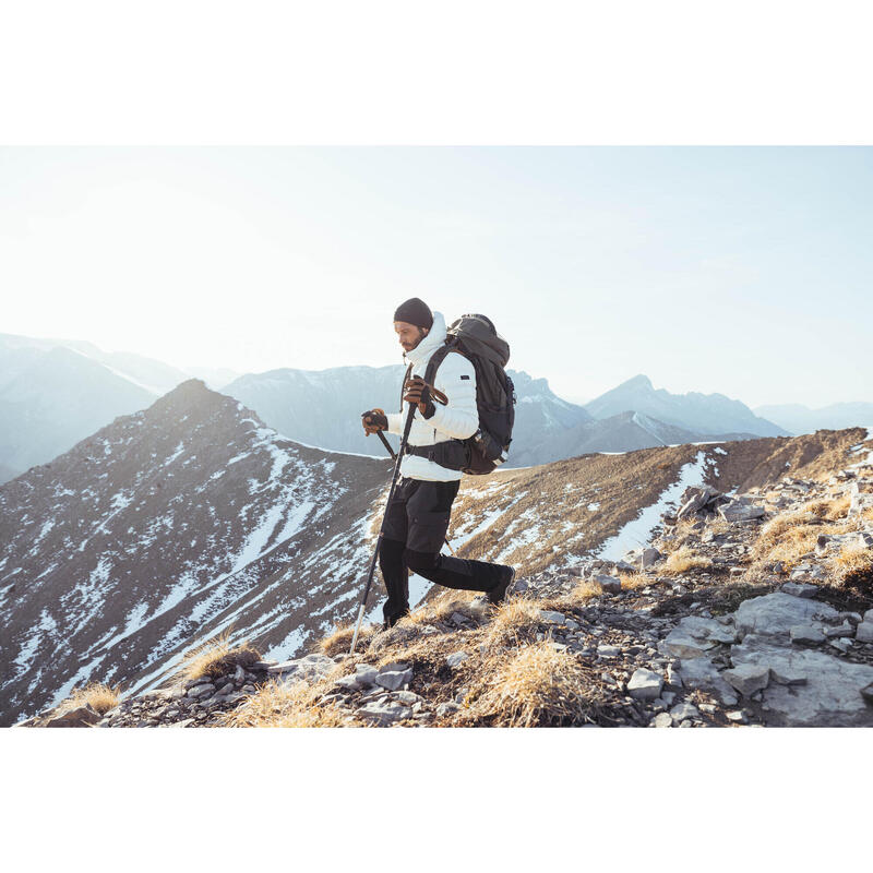 Geacă din puf Trekking la munte MT500 -10°C Alb Bărbați