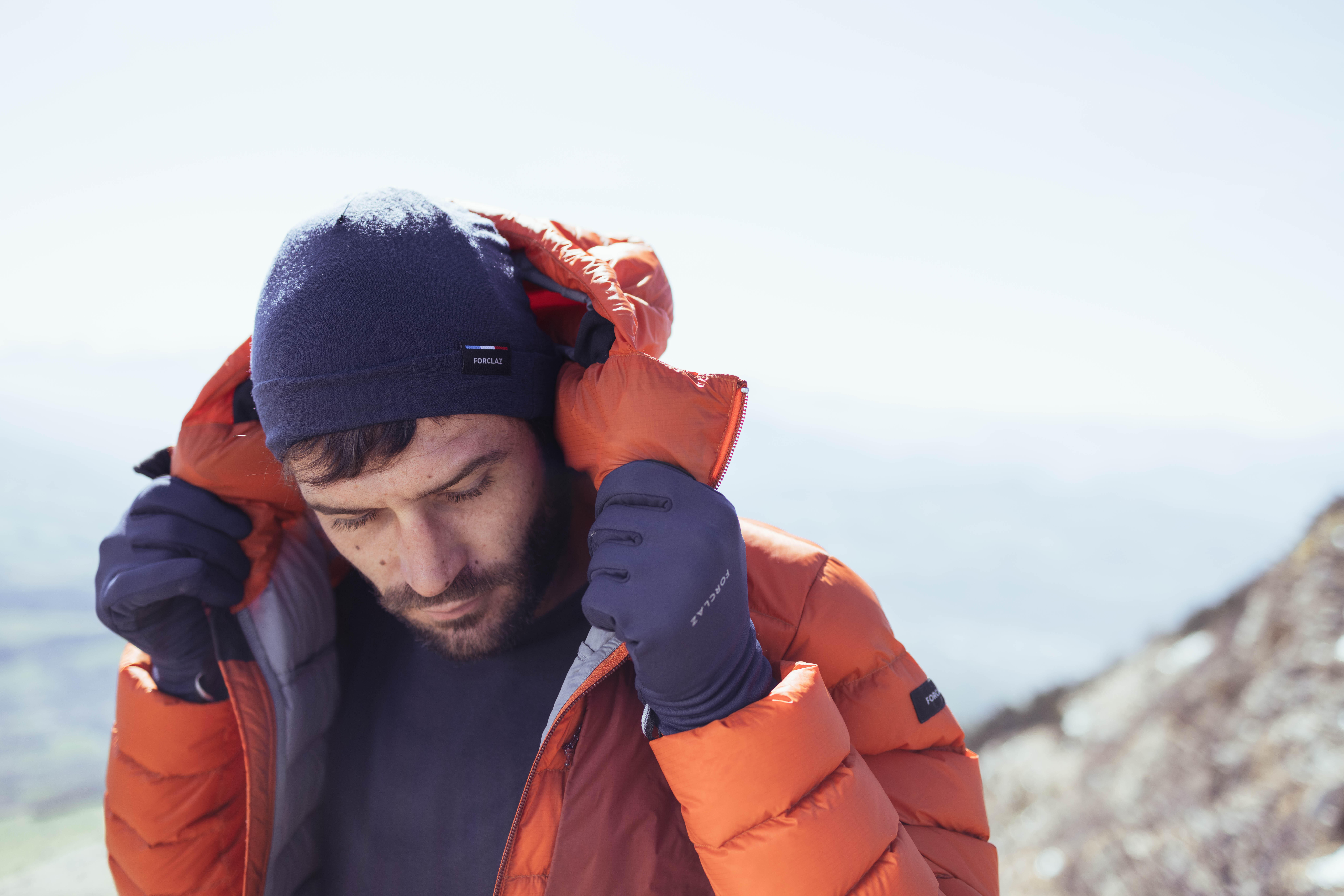 Gants mi-saison - MT 500 bleu marine - FORCLAZ
