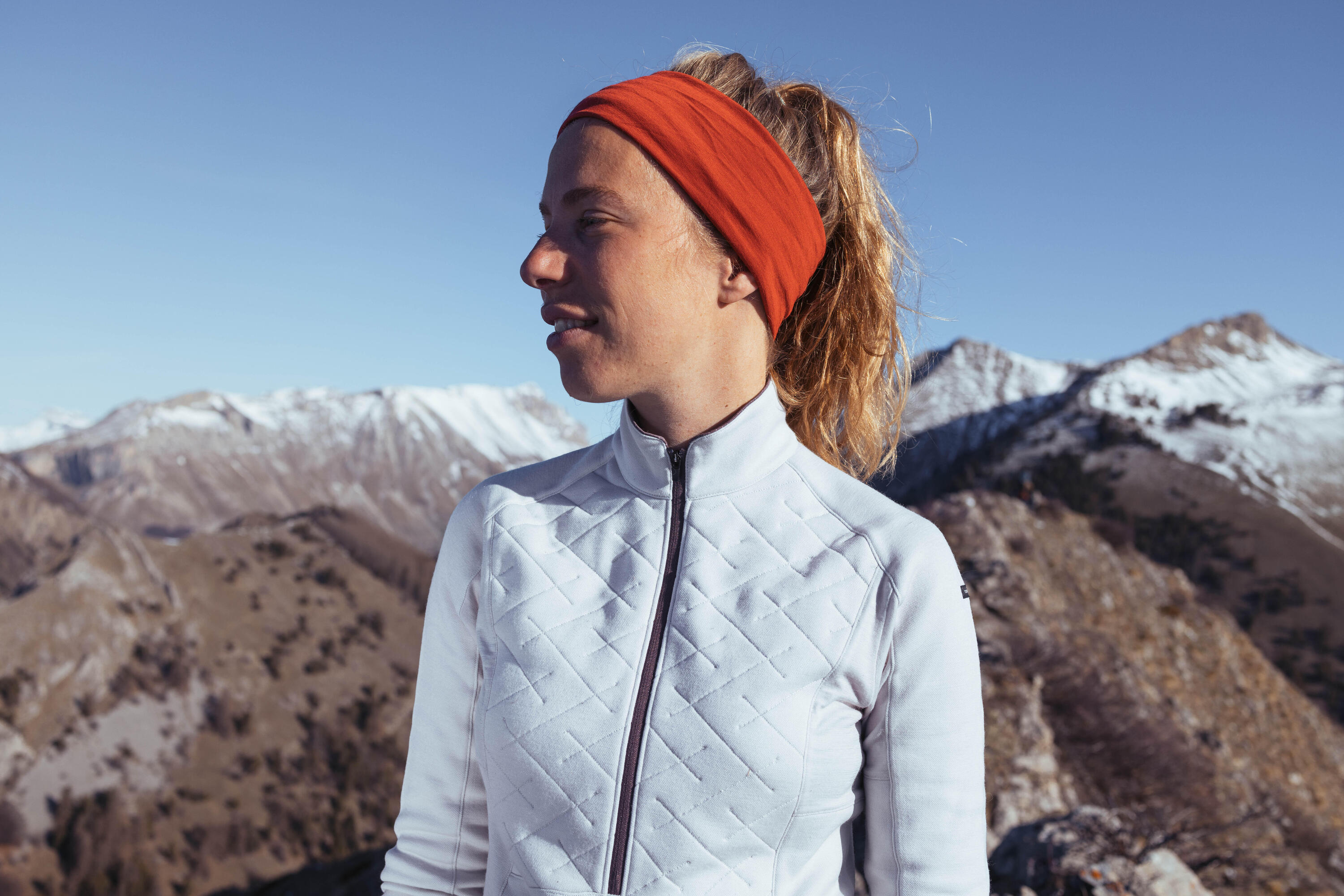 Women's Merino Wool Long-Sleeved Trekking T-Shirt - MT900 2/10