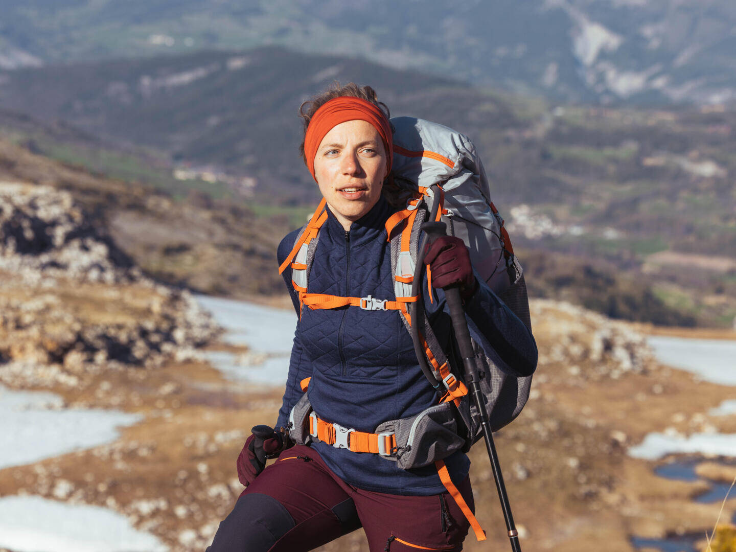 DECATHLON FORCLAZ Merinoshirt Damen Trekking MT900