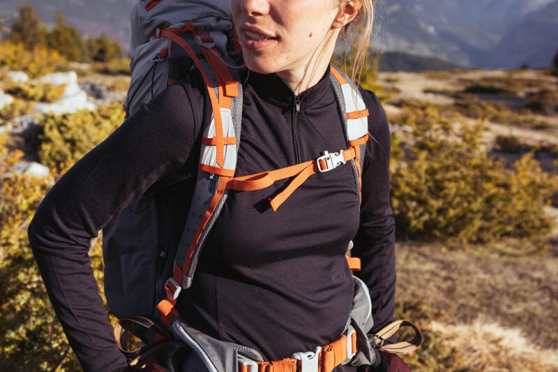  Koszulka trekkingowa damska z długim rękawem MT 500 merino 